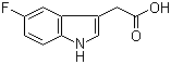 结构式 CAS# 443-73-2, 5-氟吲哚-3-乙酸