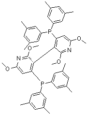 (3S)-4,4'-Bis[bis(3,5-dimethylphenyl)phosphino]-2,2',6,6'-tetramethoxy-3,3'-bipyridine molecular structure (CAS 443347-10-2)