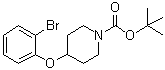 结构式 CAS# 444605-55-4, 4-(2-溴苯氧基)哌啶-1-羧酸叔丁酯
