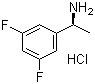 (S)-1-(3,5-Difluorophenyl)ethanamine hydrochloride molecular structure (CAS 444643-16-7)