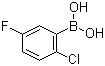 structure of CAS# 444666-39-1, 2-Chloro-5-fluorobenzeneboronic acid