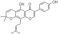 攀登鱼藤异黄酮分子结构 (CAS 4449-55-2)