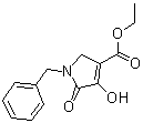2,5-Dihydro-4-hydroxy-5-oxo-1-(phenylmethyl)-1H-pyrrole-3-carboxylic acid ethyl ester molecular structure (CAS 4450-98-0)