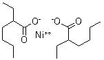 structure of CAS# 4454-16-4, Nickel 2-ethylhexanoate;NUSA Ni; Nickel (II) ethylhexanoate; Nickel 2-ethylhexoate; Nickel bis(2-ethylhexanoate)
