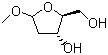 structure of CAS# 446251-73-6, Methyl-2-deoxy-L-erythro-pentofuranose