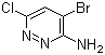 structure of CAS# 446273-59-2, 3-Amino-4-bromo-6-chloropyridazine;4-Bromo-6-chloro-3-pyridazinamine