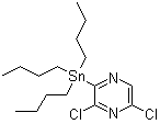 3,5-Dichloro-2-(tributylstannyl)pyrazine molecular structure (CAS 446285-70-7)