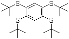 1,2,4,5-Tetrakis(tert-butylthio)benzene molecular structure (CAS 447463-65-2)