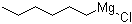 Hexylmagnesium chloride molecular structure (CAS 44767-62-6)