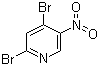 结构式 CAS# 4487-57-4, 2,4-二溴-5-硝基吡啶
