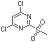 4,6-二氯-2-甲砜基嘧啶分子结构 (CAS 4489-34-3)