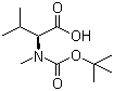 Boc-N-甲基-L-缬氨酸分子结构 (CAS 45170-31-8)