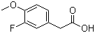 3-氟-4-甲氧基苯乙酸分子结构 (CAS 452-14-2)