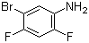5-Bromo-2,4-difluoroaniline molecular structure (CAS 452-92-6)