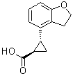 (1R,2R)-2-(2,3-Dihydro-4-benzofuranyl)cyclopropanecarboxylic acid molecular structure (CAS 452324-76-4)