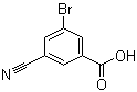 3-Bromo-5-cyanobenzoic acid molecular structure (CAS 453566-14-8)