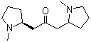 structure of CAS# 454-14-8, Cuscohygrine;1,3-Bis[(2S)-1-methylpyrrolidin-2-yl]propan-2-one