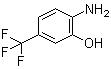 结构式 CAS# 454-82-0, 2-氨基-5-(三氟甲基)苯酚