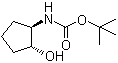 structure of CAS# 454170-16-2, [(1R,2R)-2-Hydroxycyclopentyl]carbamic acid 1,1-dimethylethyl ester;(1R,2R)-2-((tert-Butoxycarbonyl)amino)-1-cyclopentanol