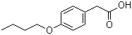 结构式 CAS# 4547-57-3, 4-丁氧基苯乙酸