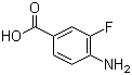 4-氨基-3-氟苯甲酸分子结构 (CAS 455-87-8)