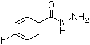 structure of CAS# 456-06-4, 4-Fluorobenzhydrazide;4-Fluorobenzohydrazide; 4-Fluorobenzoic hydrazide