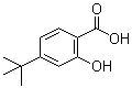 结构式 CAS# 4578-63-6, 4-叔丁基-2-羟基苯甲酸