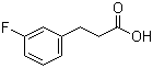 3-(3-氟苯基)丙酸分子结构 (CAS 458-45-7)