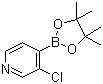 3-Chloropyridine-4-boronic acid pinacol ester molecular structure (CAS 458532-90-6)