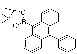 structure of CAS# 460347-59-5, (10-Phenyl-9-anthracenyl)boronic acid pinacol ester;4,4,5,5-Tetramethyl-2-(10-phenyl-9-anthracenyl)-1,3,2-dioxaborolane