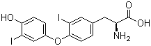 3,3'-二碘甲状腺原氨酸分子结构 (CAS 4604-41-5)