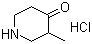 结构式 CAS# 4629-78-1, 3-甲基哌啶-4-酮盐酸盐