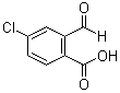 结构式 CAS# 4657-56-1, 4-氯-2-甲酰基苯甲酸