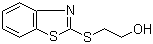 2-(2-苯并噻唑基硫代)乙醇分子结构 (CAS 4665-63-8)
