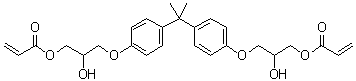 2,2-Bis[acryloyloxy(2'-hydroxypropyloxy)phenyl]propane molecular structure (CAS 4687-94-9)