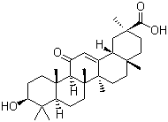 Enoxolone molecular structure (CAS 471-53-4)