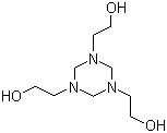 structure of CAS# 4719-04-4, Hexahydro-1,3,5-tris(hydroxyethyl)-s-triazine ;1,3,5-Tris(2-hydroxyethyl)hexahydro-1,3,5-triazine; 1,3,5-Triazine-1,3,5(2H,4H,6H)-triethanol