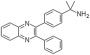 alpha,alpha-Dimethyl-4-(3-phenyl-2-quinoxalinyl)benzenemethanamine molecular structure (CAS 473382-48-8)