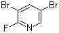 结构式 CAS# 473596-07-5, 3,5-二溴-2-氟吡啶; 2-氟-3,5-二溴吡啶