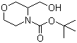 结构式 CAS# 473923-56-7, 3-(羟基甲基)吗啉-4-甲酸叔丁酯