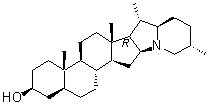 structure of CAS# 474-08-8, Demissidine;(3beta,5alpha)-Solanidan-3-ol; Dihydrosolanidine; NSC 409074
