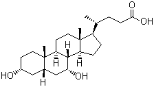 Chenodeoxycholic acid molecular structure (CAS 474-25-9)