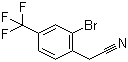 2-Bromo-4-(trifluoromethyl)phenylacetonitrile molecular structure (CAS 474024-36-7)
