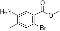 结构式 CAS# 474330-54-6, 5-氨基-2-溴-4-甲基苯甲酸甲酯
