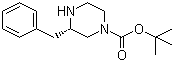 结构式 CAS# 475272-55-0, (S)-1-Boc-3-苄基哌嗪; (S)-3-苄基哌嗪-1-甲酸叔丁酯