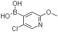 structure of CAS# 475275-69-5, 5-Chloro-2-methoxypyridine-4-boronic acid