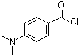 structure of CAS# 4755-50-4, 4-(Dimethylamino)benzoyl chloride;p-(Dimethylamino)benzoyl chloride; 4-(N,N-Dimethylamino)benzoyl chloride