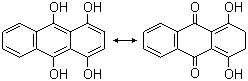 结构式 CAS# 476-60-8, 醌茜隐色体; 1,4-二羟基蒽醌隐色体