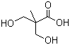 结构式 CAS# 4767-03-7, 2,2-二羟甲基丙酸; 双羟甲基丙酸