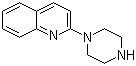 结构式 CAS# 4774-24-7, 喹哌嗪; 2-(1-哌嗪基)喹啉